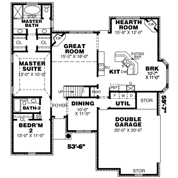 main floor house blueprint