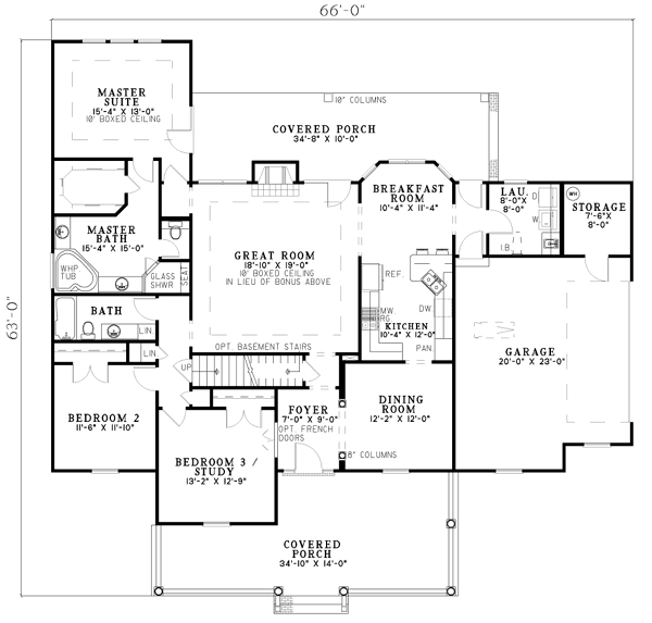 main floor house blueprint