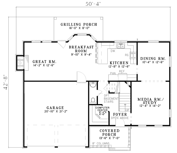 main floor house blueprint