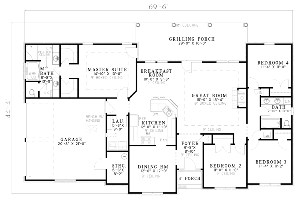 main floor house blueprint