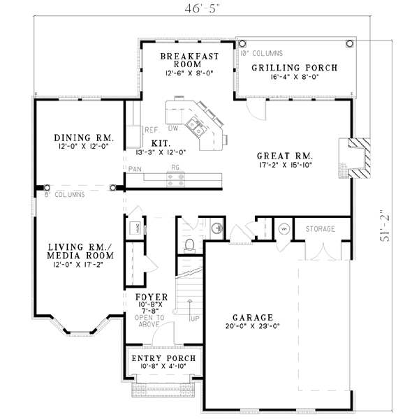 main floor house blueprint