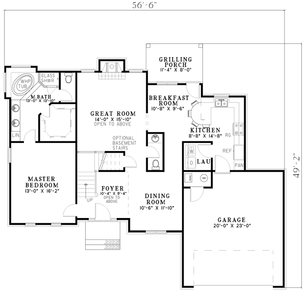 main floor house blueprint