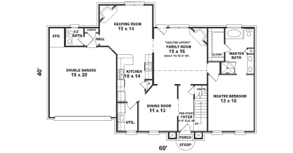 main floor house blueprint