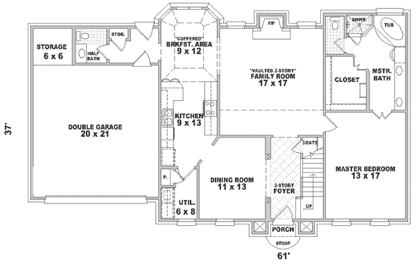 main floor house blueprint