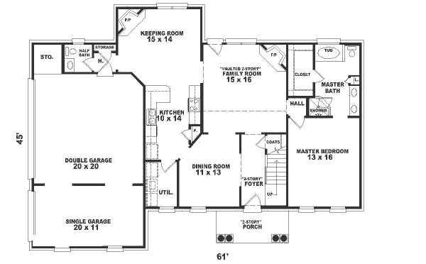 main floor house blueprint