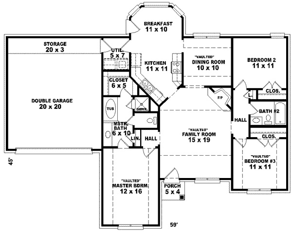 main floor house blueprint