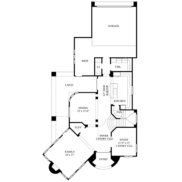 main floor house blueprint