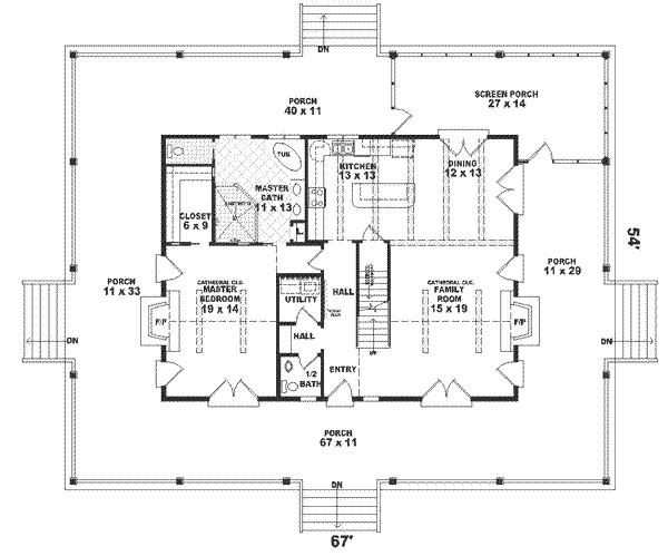 main floor house blueprint