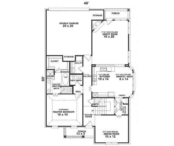 main floor house blueprint