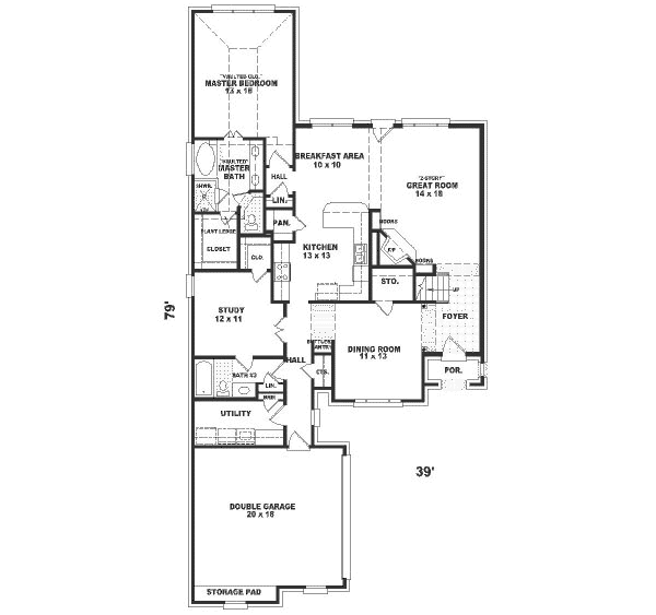 main floor house blueprint