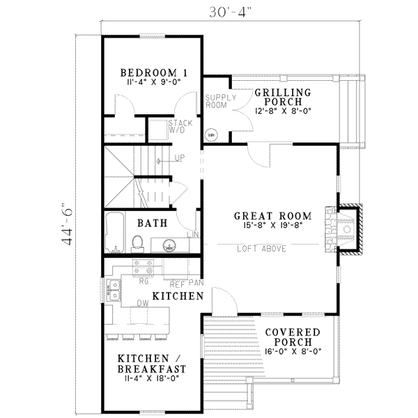main floor house blueprint