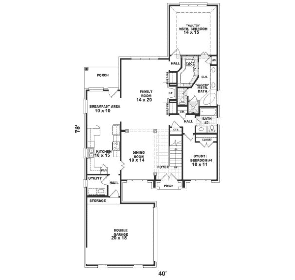 main floor house blueprint