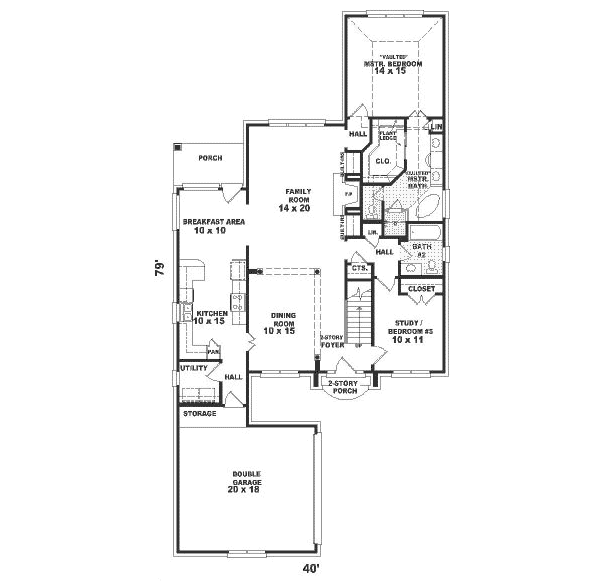 main floor house blueprint