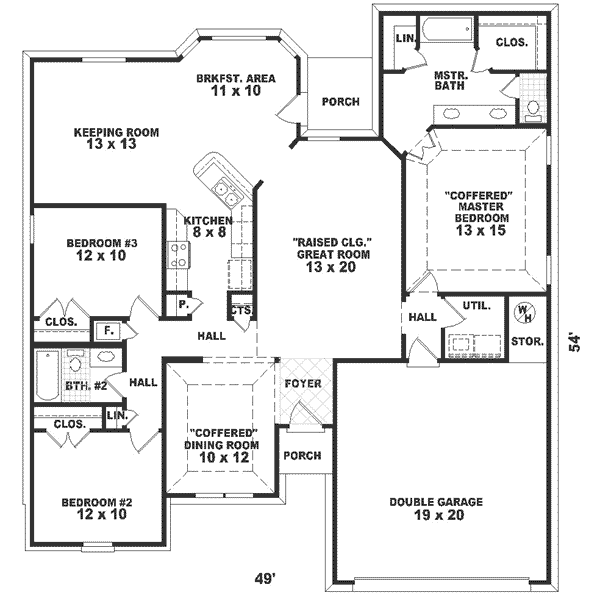 main floor house blueprint