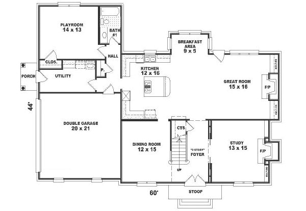 main floor house blueprint