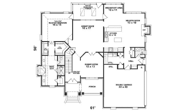 main floor house blueprint