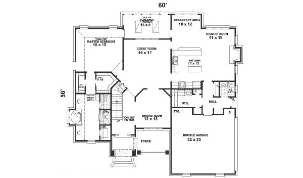 main floor house blueprint