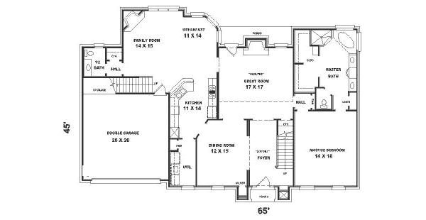 main floor house blueprint