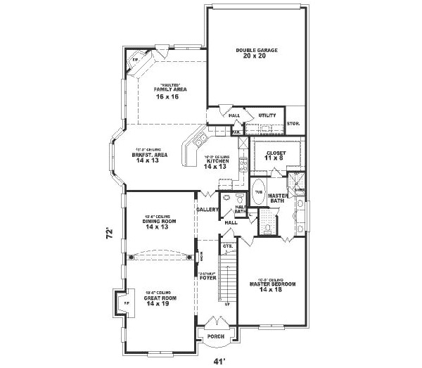 main floor house blueprint