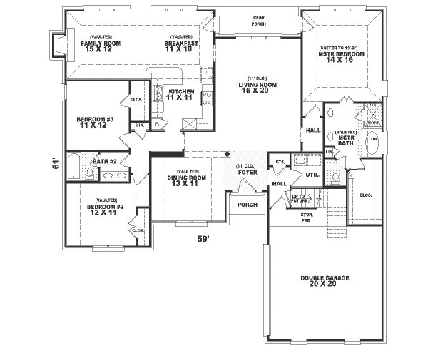 main floor house blueprint