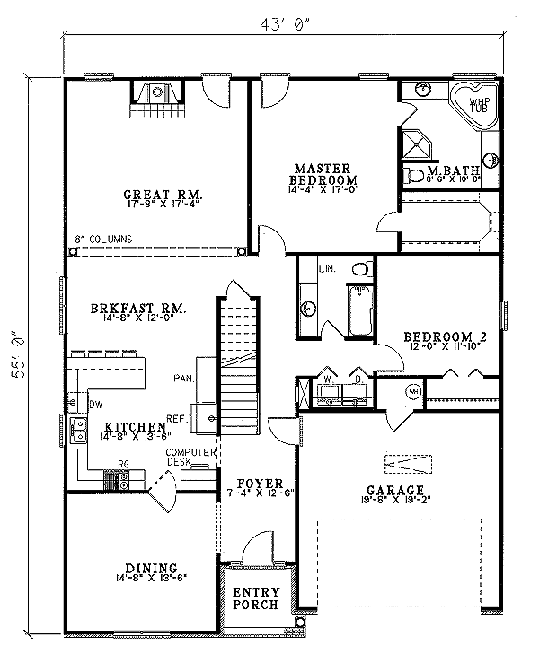 main floor house blueprint