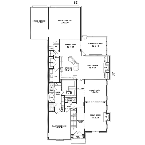 main floor house blueprint