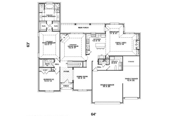 main floor house blueprint