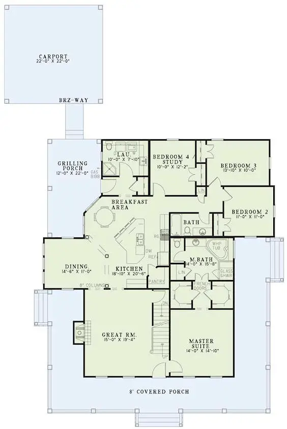 main floor house blueprint
