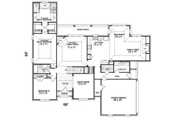 main floor house blueprint