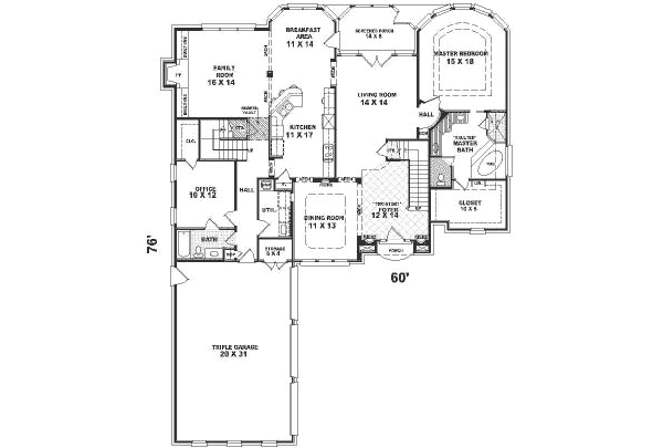 main floor house blueprint