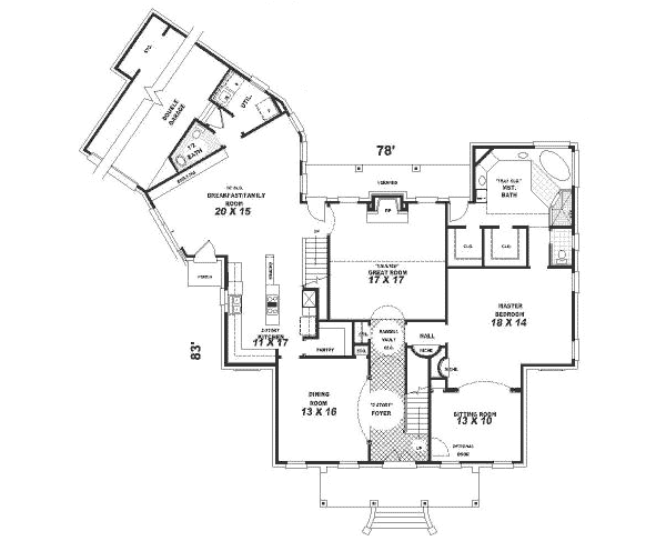 main floor house blueprint