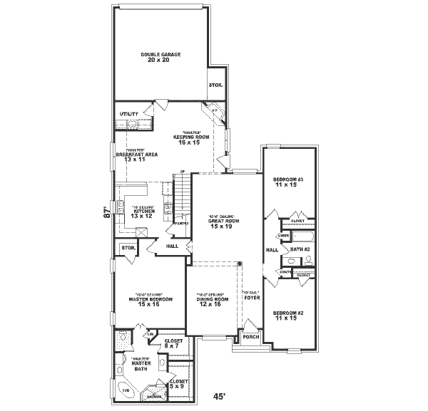 main floor house blueprint