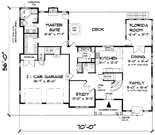 main floor house blueprint