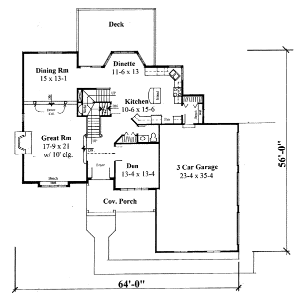 main floor house blueprint