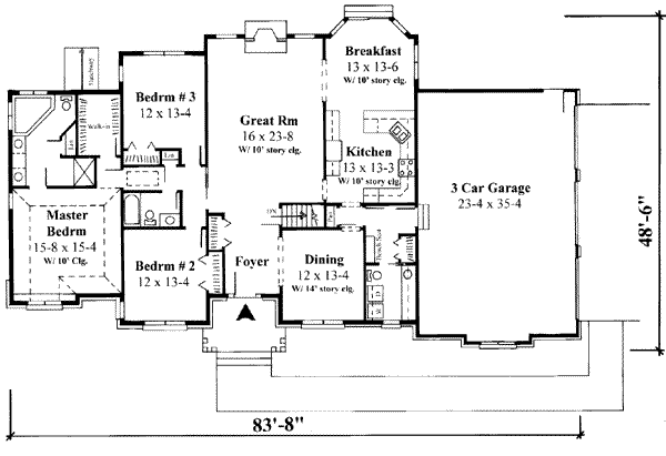 main floor house blueprint