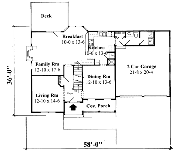 main floor house blueprint