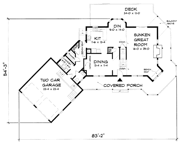 main floor house blueprint