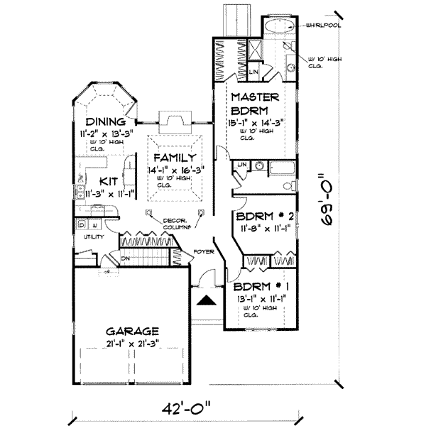 main floor house blueprint