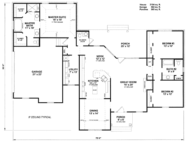 main floor house blueprint