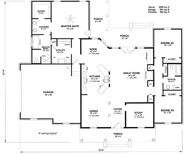 main floor house blueprint