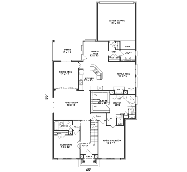 main floor house blueprint
