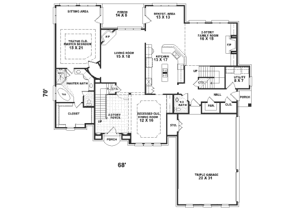 main floor house blueprint