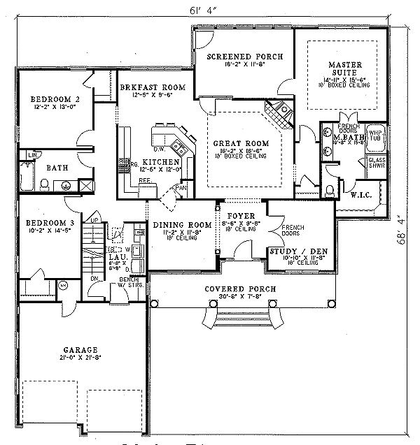 main floor house blueprint