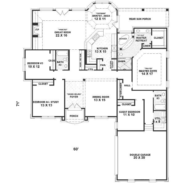main floor house blueprint