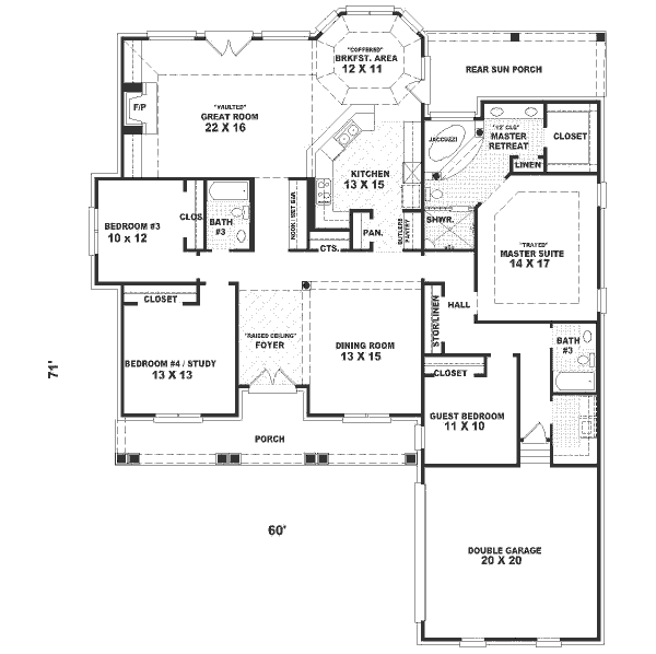main floor house blueprint