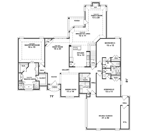 main floor house blueprint