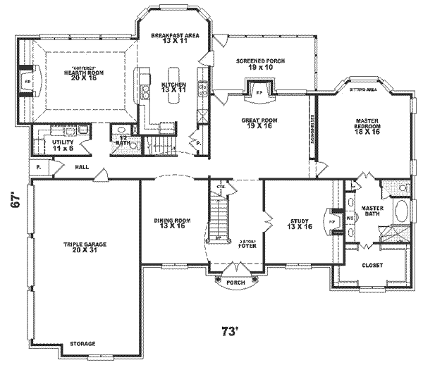 main floor house blueprint