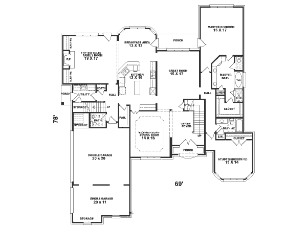 main floor house blueprint