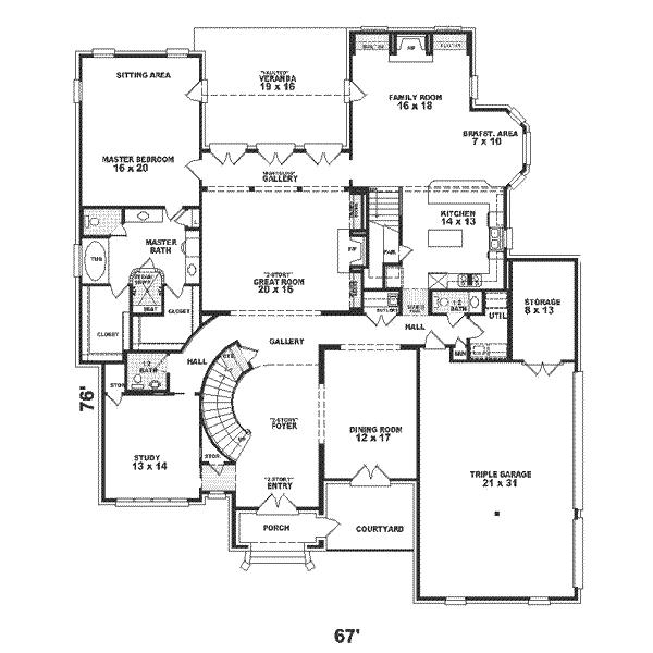 main floor house blueprint