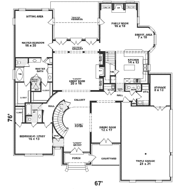 main floor house blueprint
